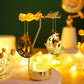 Romantische rotierende Kerzenständer Rotation drehende Karussell Teelichthalter Dinner Weihnachtsfeier Dekoration