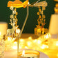 Romantische rotierende Kerzenständer Rotation drehende Karussell Teelichthalter Dinner Weihnachtsfeier Dekoration