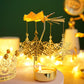 Romantische rotierende Kerzenständer Rotation drehende Karussell Teelichthalter Dinner Weihnachtsfeier Dekoration