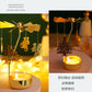 Romantische rotierende Kerzenständer Rotation drehende Karussell Teelichthalter Dinner Weihnachtsfeier Dekoration