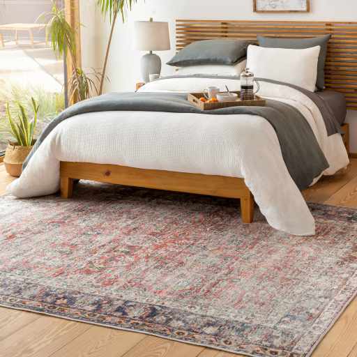 Rust Anahawan Distressed Waschbarer Bereich Teppich