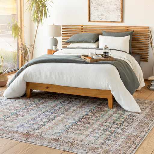 Rust Maligaya distressed waschbarer Teppich - Ausverkauf