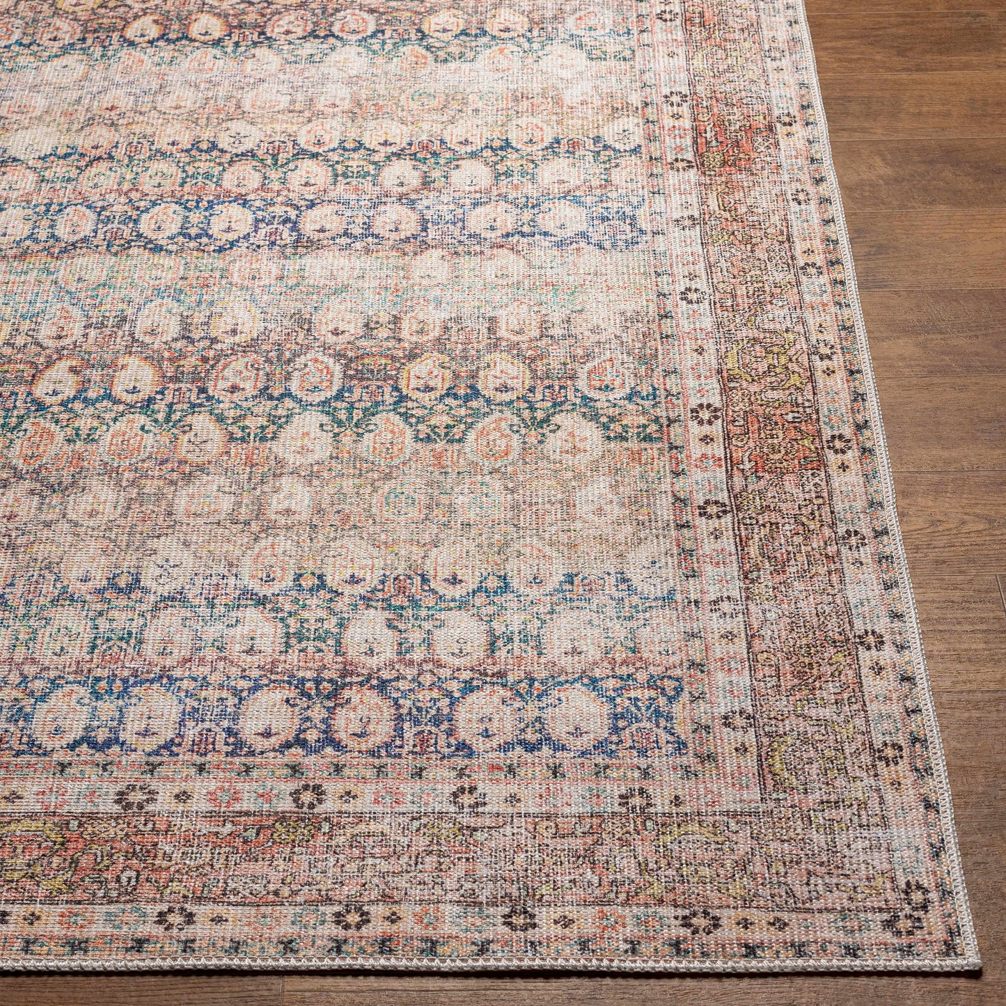 Rust Maligaya distressed waschbarer Teppich - Ausverkauf