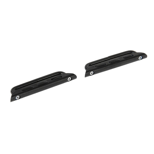 Frendorf | 2 PCS für Apple Watch 42mm Metallarmbandverbinder Metall Schnalle mit Schraubendreher Werkzeug (Schwarz)