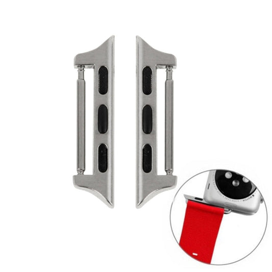 Frendorf | 2 PCS für Apple Watch 38mm Metallarmbandverbinder Metallsteckverschluss (Silber)