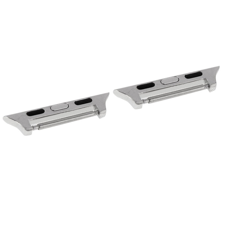 Frendorf | 2 PCS für Apple Watch 38mm Metallarmbandverbinder Metallsteckverschluss (Silber)