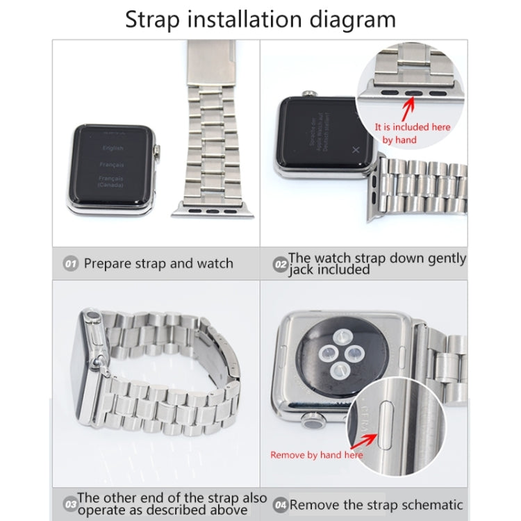 Frendorf | 2 PCS für Apple Watch 38mm Metallarmbandverbinder Metallsteckverschluss (Silber)