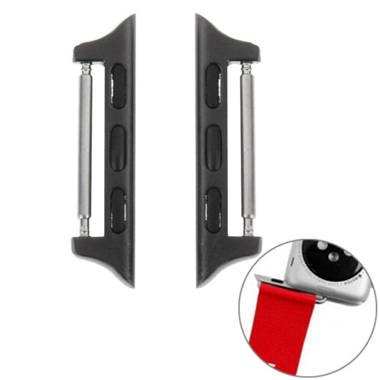 Frendorf | 2 PCS für Apple Watch 42mm Metallarmbandverbinder Metall-Schnalle (Schwarz)