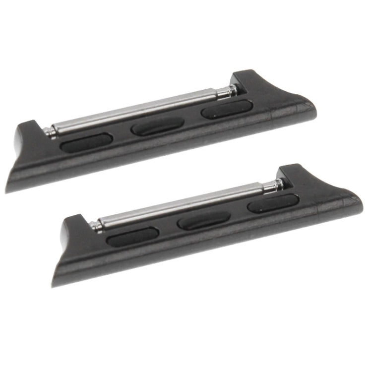 Frendorf | 2 PCS für Apple Watch 42mm Metallarmbandverbinder Metall-Schnalle (Schwarz)