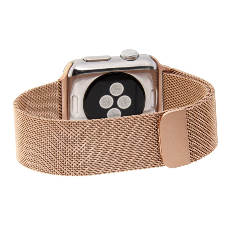 Frendorf | Für Apple Watch 38mm Milanese Loop Magnetisches Edelstahl-Uhrenarmband (Roségold)