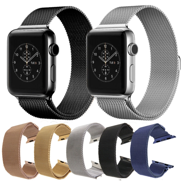Frendorf | Für Apple Watch 38mm Milanese Loop Magnetisches Edelstahl-Uhrenarmband (Roségold)