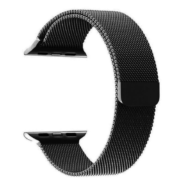 Frendorf | Für Apple Watch 42mm Milanese Loop Magnetische Edelstahl-Uhrband (Schwarz)