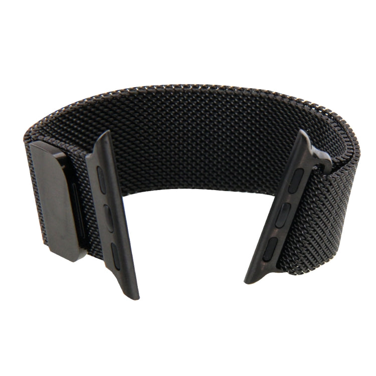 Frendorf | Für Apple Watch 42mm Milanese Loop Magnetische Edelstahl-Uhrband (Schwarz)