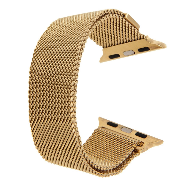 Frendorf | Für Apple Watch 42mm Milanese Loop Magnetische Edelstahl Armband (Gold)