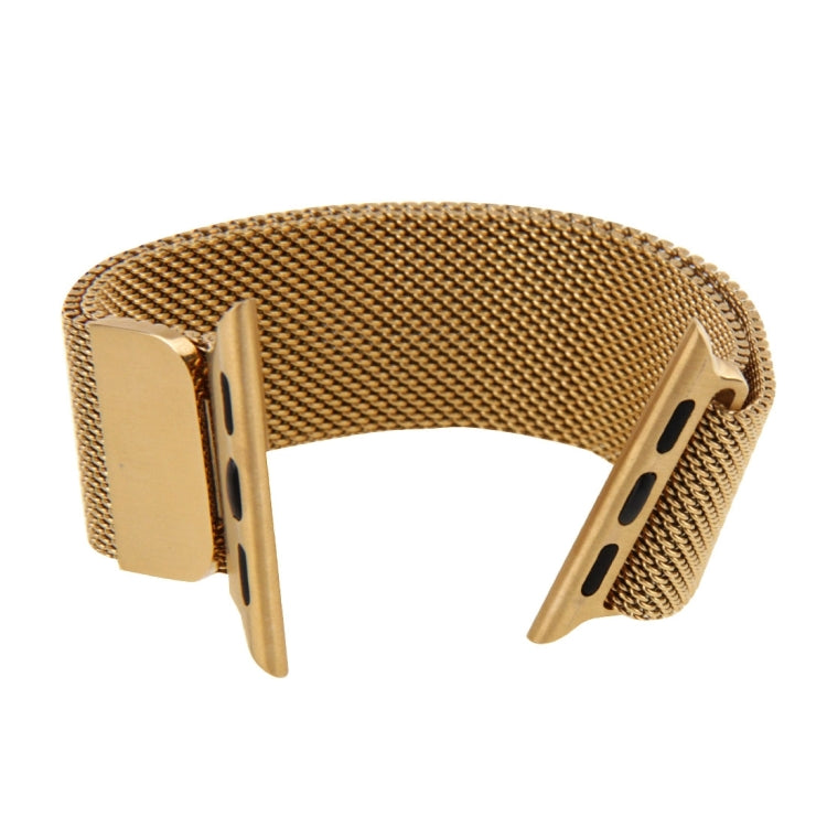 Frendorf | Für Apple Watch 42mm Milanese Loop Magnetische Edelstahl Armband (Gold)