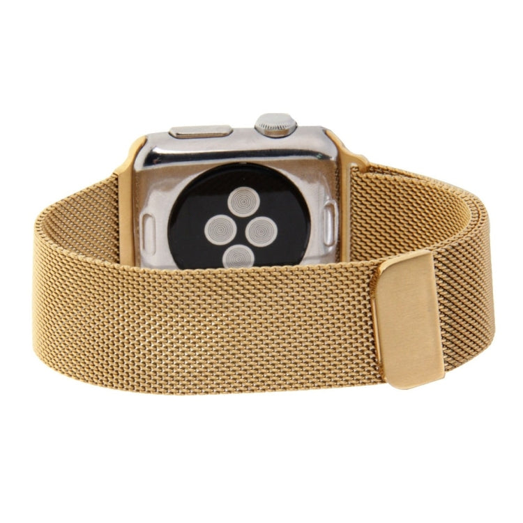 Frendorf | Für Apple Watch 42mm Milanese Loop Magnetische Edelstahl Armband (Gold)