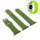 Frendorf | Für Apple Watch Series 10 42mm / 9&8&7 41mm / SE 3&SE 2&6&SE&5&4 40mm / 3&2&1 38mm 3 in 1 Gummi-Uhrenarmband mit Dornschließe (Kieferngrün)