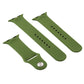 Frendorf | Für Apple Watch Series 10 42mm / 9&8&7 41mm / SE 3&SE 2&6&SE&5&4 40mm / 3&2&1 38mm 3 in 1 Gummi-Uhrenarmband mit Dornschließe (Kieferngrün)