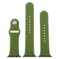 Frendorf | Für Apple Watch Series 10 42mm / 9&8&7 41mm / SE 3&SE 2&6&SE&5&4 40mm / 3&2&1 38mm 3 in 1 Gummi-Uhrenarmband mit Dornschließe (Kieferngrün)