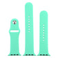 Frendorf | Für Apple Watch Series 10 42mm / 9&8&7 41mm / SE 3&SE 2&6&SE&5&4 40mm / 3&2&1 38mm 3 in 1 Gummi-Uhrenarmband mit Dornschließe (Lass Duftendes Grün)