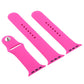 Frendorf | Für Apple Watch Series 10 42mm / 9&8&7 41mm / SE 3&SE 2&6&SE&5&4 40mm / 3&2&1 38mm 3 in 1 Gummi-Uhrenarmband mit Dornschließe (Rosa Rot)