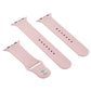 Frendorf | Für Apple Watch Series 10 42mm / 9&8&7 41mm / SE 3&SE 2&6&SE&5&4 40mm / 3&2&1 38mm 3 in 1 Gummi-Uhrenarmband mit Stiftschnalle (Sand Pink)
