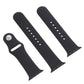 Frendorf | Für Apple Watch Series 10 42mm / 9&8&7 41mm / SE 3&SE 2&6&SE&5&4 40mm / 3&2&1 38mm 3 in 1 Gummi-Uhrband mit Dornschließe (Schwarz)