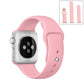 Frendorf | Für Apple Watch Series 10 42mm / 9&8&7 41mm / SE 3&SE 2&6&SE&5&4 40mm / 3&2&1 38mm 3 in 1 Gummi-Armband mit Dornschließe (Rosa)