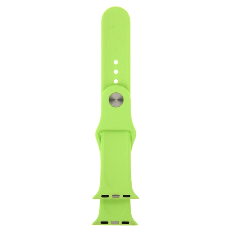Frendorf | Für Apple Watch Series 10 42mm / 9&8&7 41mm / SE 3&SE 2&6&SE&5&4 40mm / 3&2&1 38mm 3 in 1 Gummi-Uhrenarmband mit Dornschließe (Grün)