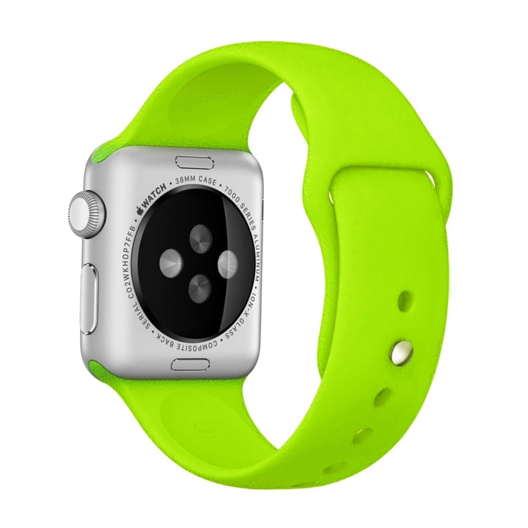 Frendorf | Für Apple Watch Series 10 42mm / 9&8&7 41mm / SE 3&SE 2&6&SE&5&4 40mm / 3&2&1 38mm 3 in 1 Gummi-Uhrenarmband mit Dornschließe (Grün)