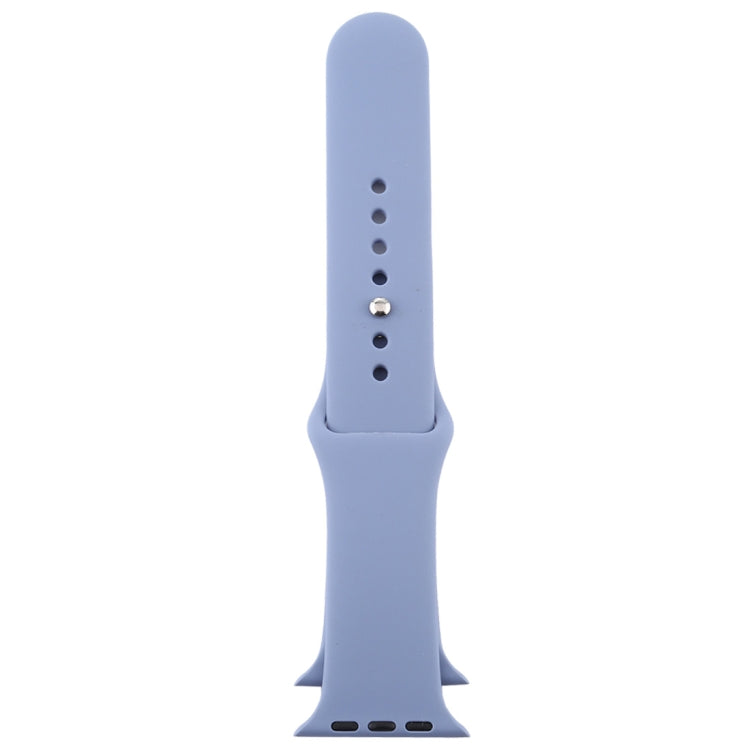 Frendorf | Für Apple Watch Series 10 42mm / 9&8&7 41mm / SE 3&SE 2&6&SE&5&4 40mm / 3&2&1 38mm 3 in 1 Gummi-Uhrenarmband mit Dornschließe (Lavendel Grau)