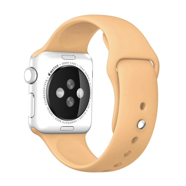Frendorf | Für Apple Watch Series 10 42mm / 9&8&7 41mm / SE 3&SE 2&6&SE&5&4 40mm / 3&2&1 38mm 3 in 1 Gummi-Uhrenarmband mit Dornschließe (Khaki)