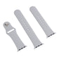 Frendorf | Für Apple Watch Series 10 42mm / 9&8&7 41mm / SE 3&SE 2&6&SE&5&4 40mm / 3&2&1 38mm 3 in 1 Gummi Uhrenarmband mit Dornschließe (Silber)