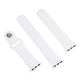 Frendorf | Für Apple Watch Series 10 42mm / 9&8&7 41mm / SE 3&SE 2&6&SE&5&4 40mm / 3&2&1 38mm 3 in 1 Gummi-Uhrenarmband mit Dornschließe(Weiß)