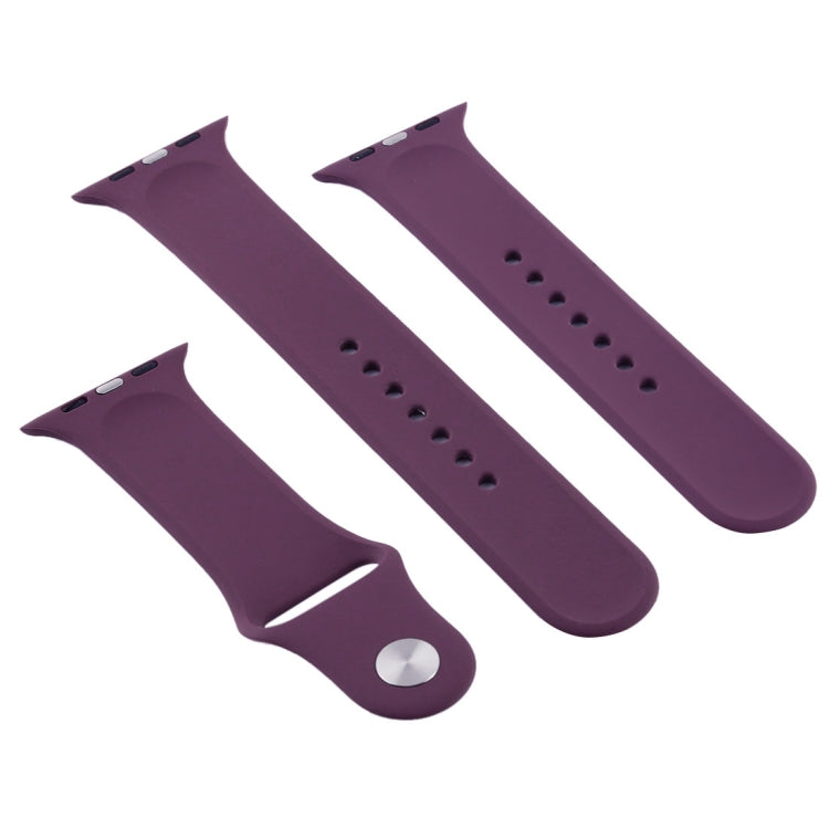 Frendorf | Für Apple Watch Series 10 42mm / 9&8&7 41mm / SE 3&SE 2&6&SE&5&4 40mm / 3&2&1 38mm 3 in 1 Gummi-Uhrenarmband mit Dornschließe (Kirschen)