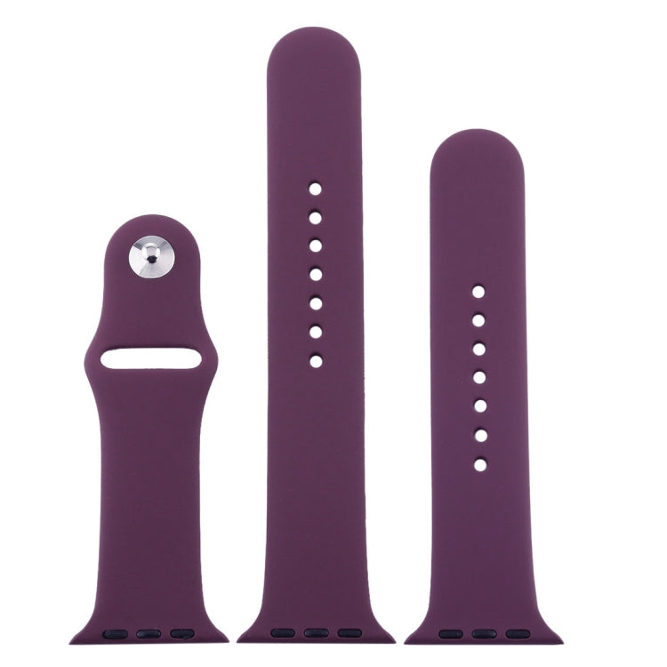 Frendorf | Für Apple Watch Series 10 42mm / 9&8&7 41mm / SE 3&SE 2&6&SE&5&4 40mm / 3&2&1 38mm 3 in 1 Gummi-Uhrenarmband mit Dornschließe (Kirschen)