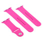 Frerndorf | Für Apple Watch Ultra 49mm & Watch Ultra 2 49mm / Series 9&8&7 45mm / SE 3&SE 2&6&SE&5&4 44mm / 3&2&1 42mm 3 in 1 Gummi-Uhrenarmband mit Dornschließe (Rose Rot)