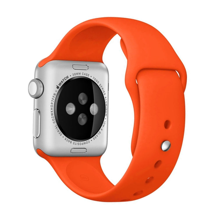 Frerndorf | Für Apple Watch Ultra 49mm & Watch Ultra 2 49mm / Series 9&8&7 45mm / SE 3&SE 2&6&SE&5&4 44mm / 3&2&1 42mm 3 in 1 Gummi-Uhrenarmband mit Dornschließe (Orange)