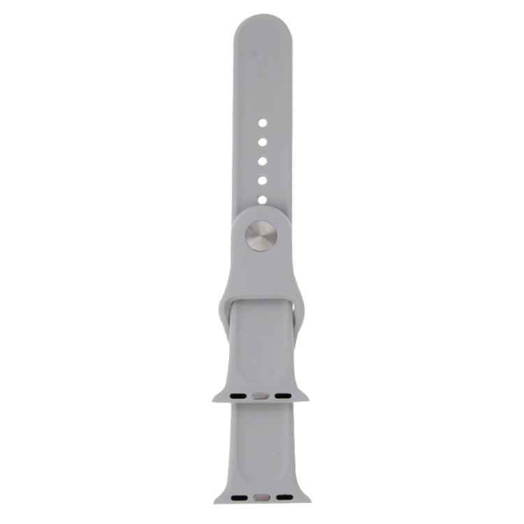 Frerndorf | Für Apple Watch Ultra 49mm & Watch Ultra 2 49mm / Series 9&8&7 45mm / SE 3&SE 2&6&SE&5&4 44mm / 3&2&1 42mm 3 in 1 Gummi-Uhrenarmband mit Dornschließe (Grau)