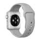 Frerndorf | Für Apple Watch Ultra 49mm & Watch Ultra 2 49mm / Series 9&8&7 45mm / SE 3&SE 2&6&SE&5&4 44mm / 3&2&1 42mm 3 in 1 Gummi-Uhrenarmband mit Dornschließe (Grau)