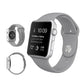 Frerndorf | Für Apple Watch Ultra 49mm & Watch Ultra 2 49mm / Series 9&8&7 45mm / SE 3&SE 2&6&SE&5&4 44mm / 3&2&1 42mm 3 in 1 Gummi-Uhrenarmband mit Dornschließe (Grau)