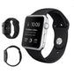 Frerndorf | Für Apple Watch Ultra 49mm & Watch Ultra 2 49mm / Series 9&8&7 45mm / SE 3&SE 2&6&SE&5&4 44mm / 3&2&1 42mm 3 in 1 Gummi-Uhrenarmband mit Dornschließe (Lavendel Grau)
