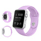 Frerndorf | Für Apple Watch Ultra 49mm & Watch Ultra 2 49mm / Series 9&8&7 45mm / SE 3&SE 2&6&SE&5&4 44mm / 3&2&1 42mm 3 in 1 Gummi-Uhrband mit Dornschließe (Lila)
