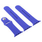 Frerndorf | Für Apple Watch Ultra 49mm & Watch Ultra 2 49mm / Series 9&8&7 45mm / SE 3&SE 2&6&SE&5&4 44mm / 3&2&1 42mm 3 in 1 Gummi Armband mit Andrückschließe (Tiefes Königsblau)