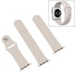 Frerndorf | Für Apple Watch Ultra 49mm & Watch Ultra 2 49mm / Series 9&8&7 45mm / SE 3&SE 2&6&SE&5&4 44mm / 3&2&1 42mm 3 in 1 Gummi-Uhrenband mit Druckverschluss (Starlight)