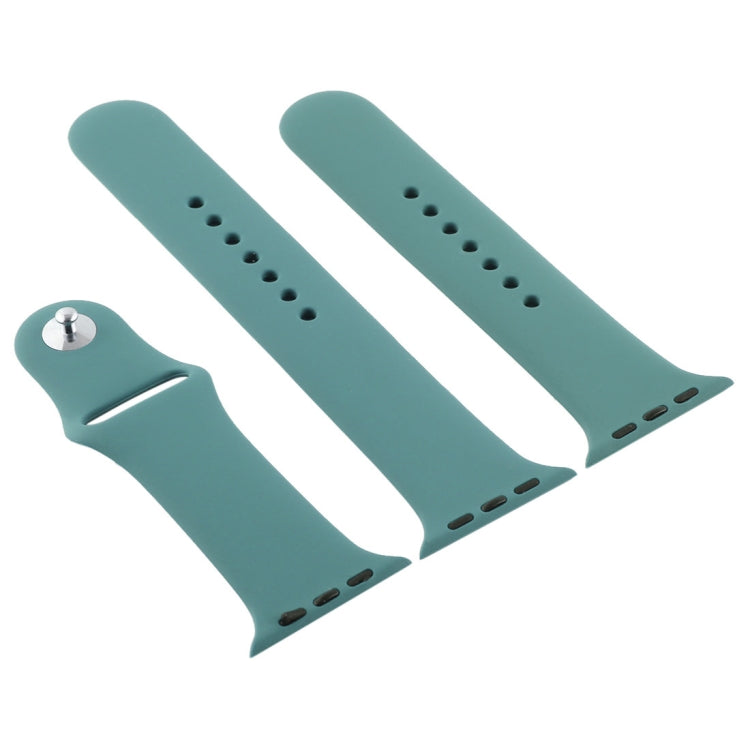 Frerndorf | Für Apple Watch Ultra 49mm & Watch Ultra 2 49mm / Series 9&8&7 45mm / SE 3&SE 2&6&SE&5&4 44mm / 3&2&1 42mm 3 in 1 Gummi-Uhrenarmband mit Dornschließe (Kaktus)