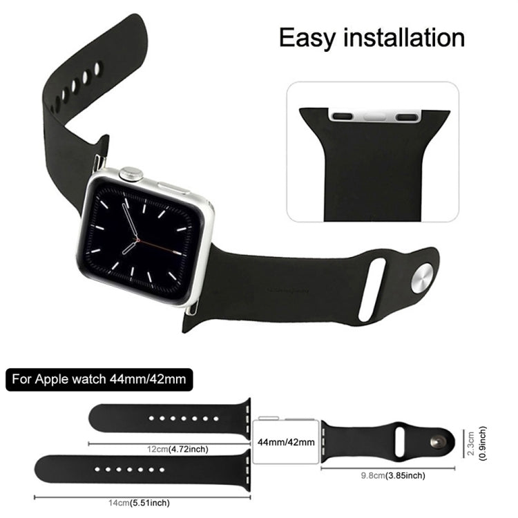 Frerndorf | Für Apple Watch Ultra 49 mm & Watch Ultra 2 49 mm / Series 9&8&7 45 mm / SE 3&SE 2&6&SE&5&4 44 mm / 3&2&1 42 mm 3 in 1 Gummi Armband mit Dornschließe (Weiß)