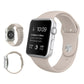Frerndorf | Für Apple Watch Ultra 49mm & Watch Ultra 2 49mm / Series 9&8&7 45mm / SE 3&SE 2&6&SE&5&4 44mm / 3&2&1 42mm 3 in 1 Gummi-Uhrenarmband mit Pin(Beige) Schnalle