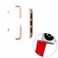 Frendorf | Für Apple Watch 42 / 44 / 45mm Metallarmband Connector Metall Schnalle, Paar (Roségold)