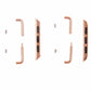 Frendorf | Für Apple Watch 42 / 44 / 45mm Metallarmband Connector Metall Schnalle, Paar (Roségold)